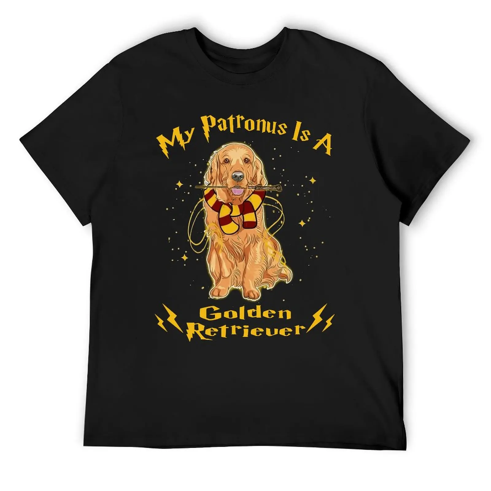 My Patronus Is A Golden Retriever T Shirt Harajuku Short Sleeve T-shirt 100% Cotton Graphics Tshirt Tops