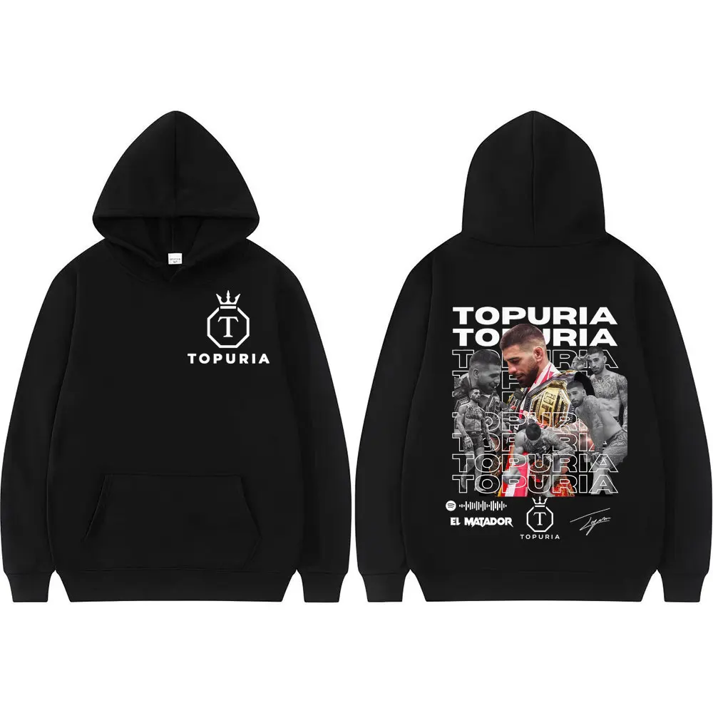 

El Matador Who Is Ilia Topuria Cover Merch Sweatshirts Men Women Harajuku Long Sleeve Hoodies Oversized Casual Hoodie Streetwear