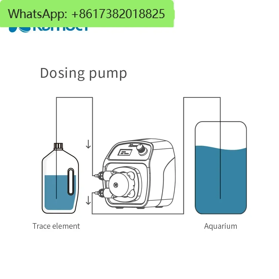 Pompa dosatrice WiFi X1 PRO T2 con pompa peristaltica KPAS100 per acquario che supporta iOS e Android che controllano 110 ml/min