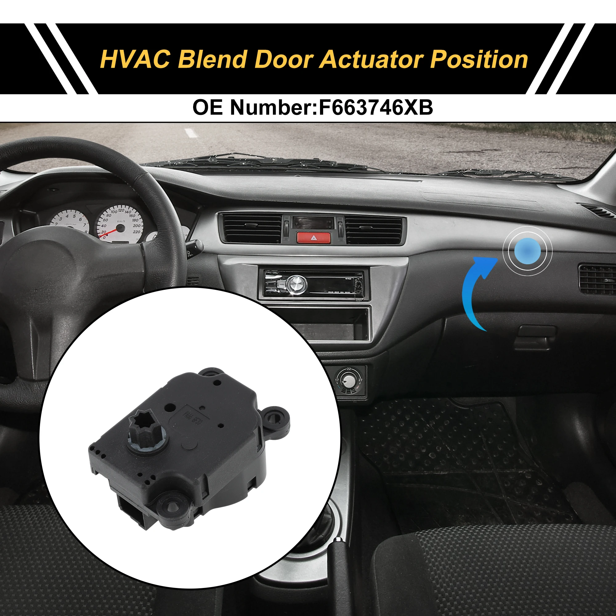 

Привод двери смеси обогревателя UXCELL HVAC для Renault Megane 2002-2011 No F663746XB