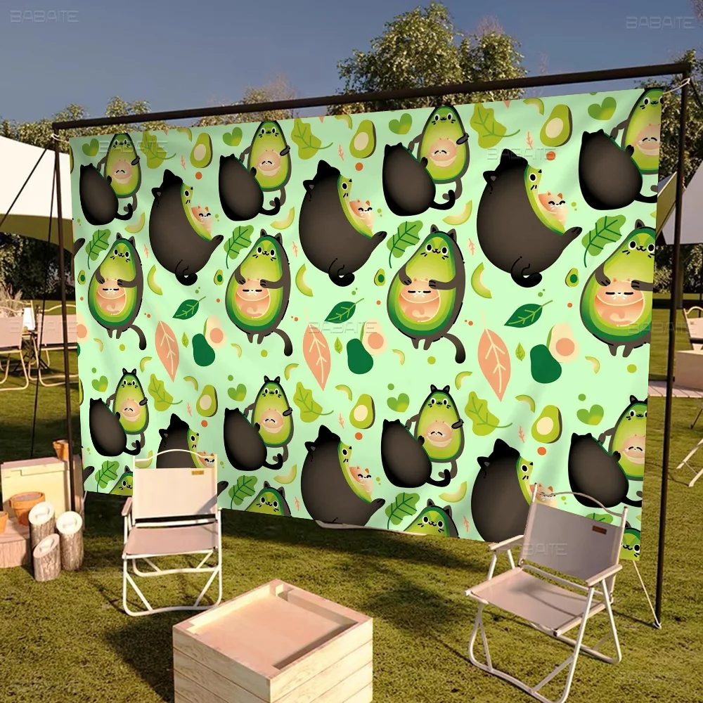 

Cairtoon Avocado Advanced Printing Commercial Advertising Flag Company Party Banner