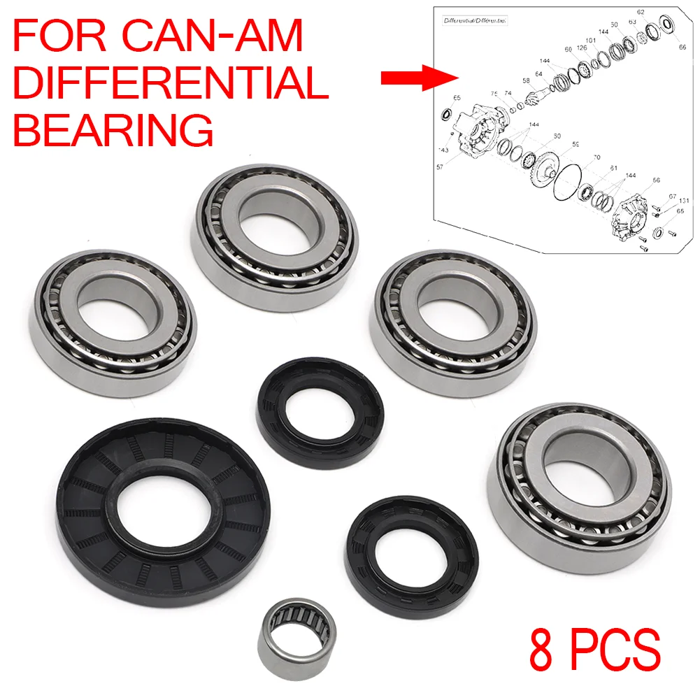 

ATV REAR DIFFERENTIAL BEARING SEAL KIT For CAN-AM OUTLANDER 850 1000 850r 1000r XMR RENEGADE For CANAM 705502178 705502546