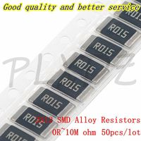 50pcs 2512 5% SMD Alloy Resistors 0R~10M 7.5 8.2 9.1 10 11 12 13 15 16 18 20 22 24 27 30 33 36 39 43 47 51 56 62 68 75 82 R ohm