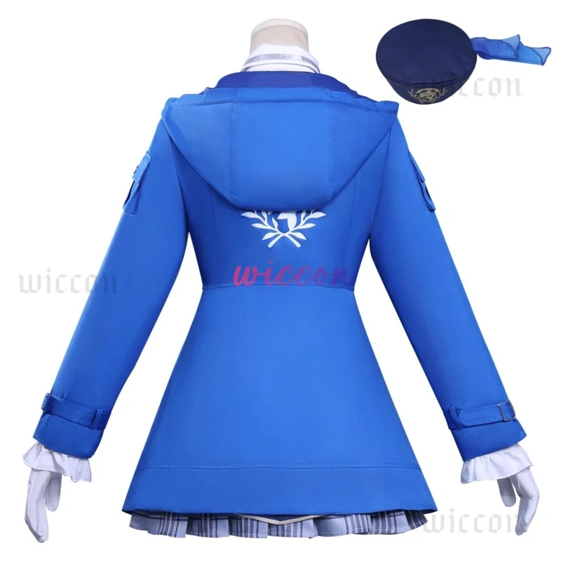 Vtuber Amagai Ruka Косплей Костюм Парик Пальто Платье Юбка Женский Костюм Парик Обувь Полный Комплект Хэллоуин Карнавальная Вечеринка Для Женщин