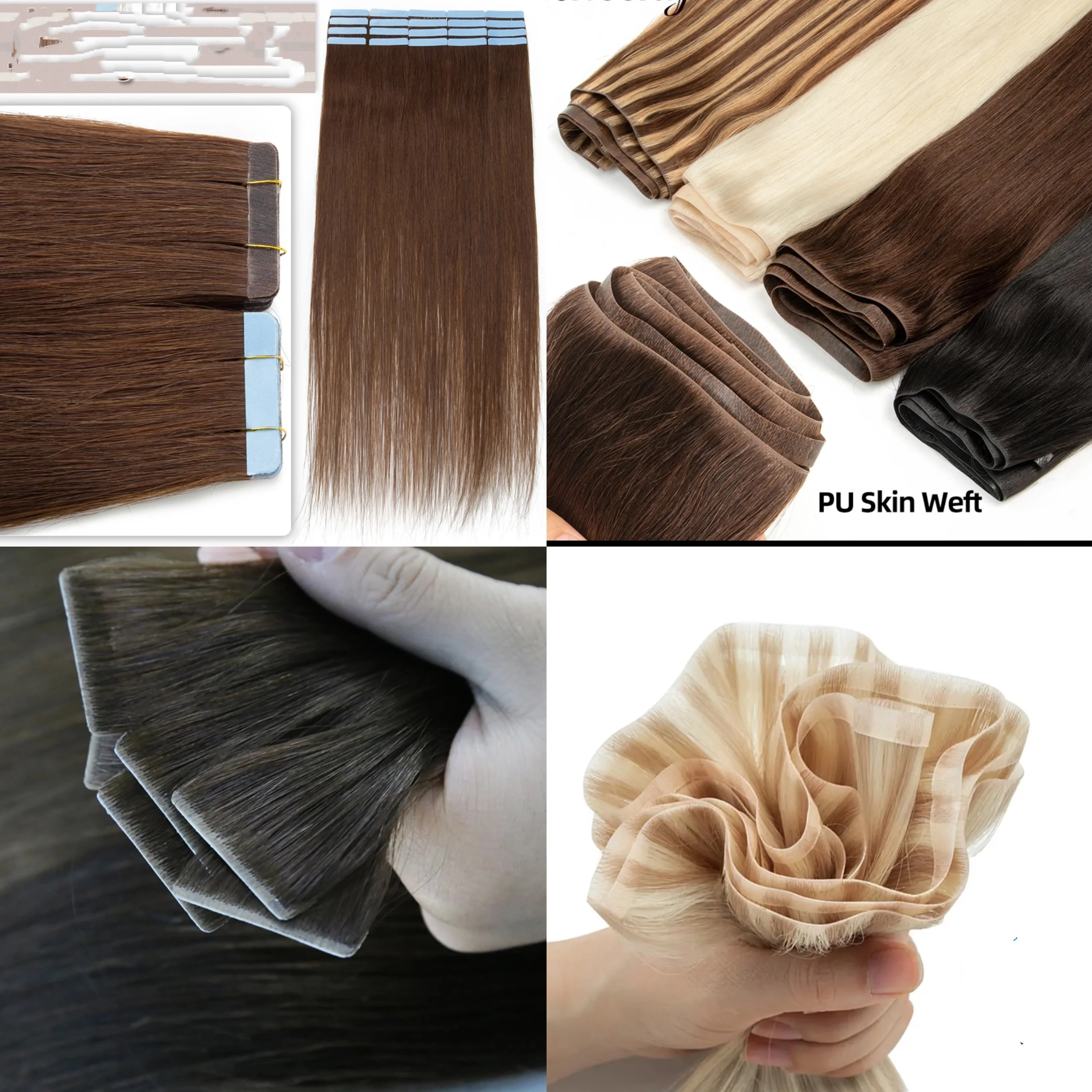 Cola pu a b c 1070 1090 para fazer fita na extensão do cabelo trama da pele do plutônio e peruca topper fita ferramentas de extensão do cabelo 100 g/garrafa