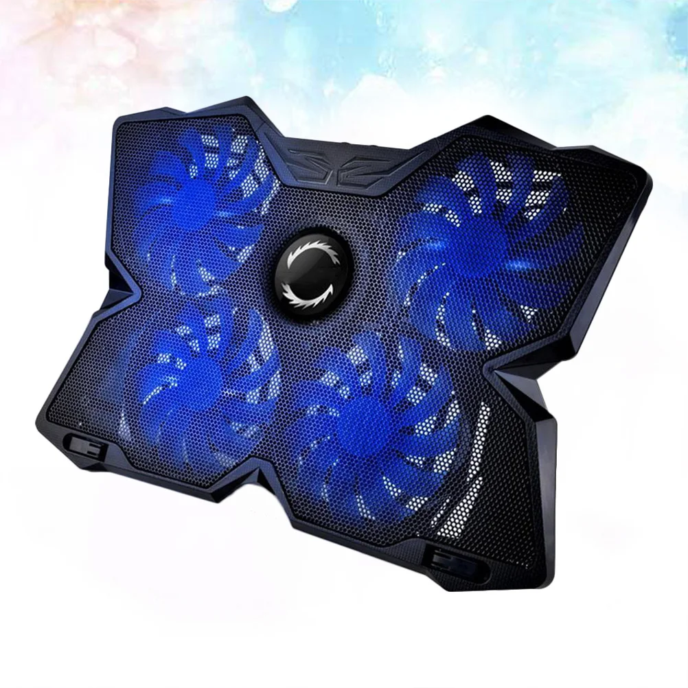 

1Pcs Portable Laptop Cooler 4 Fan Notebook Cooling Pad USB Powered Strong Airflow for Overheating Prevention Black