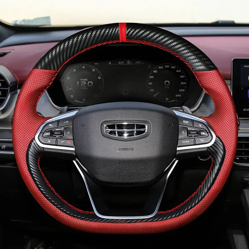 

Для Geely Emgrand GS Xingyue Boyue Xingrui Jiarey Binyue Borui кожаный чехол на руль сшитый вручную аксессуары для салона автомобиля