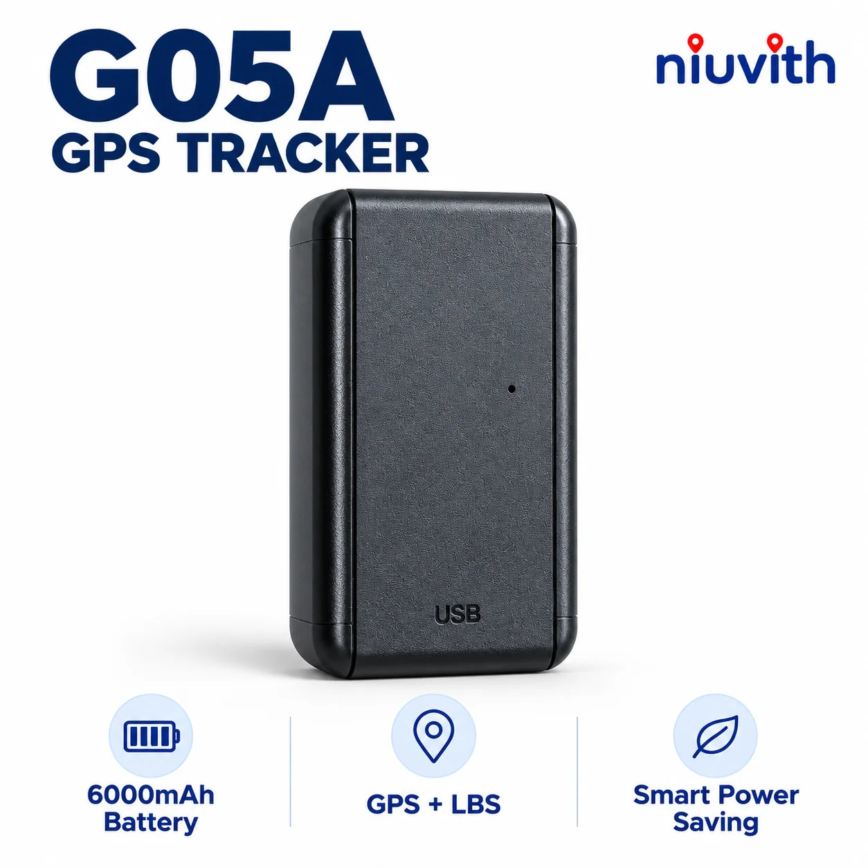 G05A GPS Car Tracker 6000mAh Battery Smart Power Saving Tamper Alarm Geo Fence for Rental Cars Fleet Logistics Management