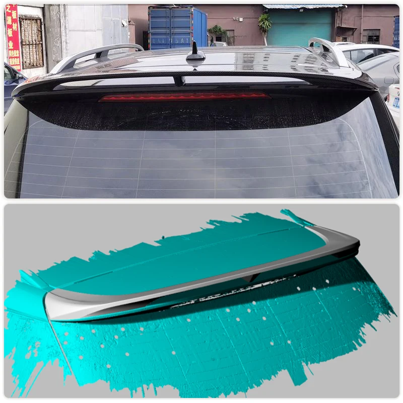 Car Rear Roof Spoiler For Mercedes Benz GLE Class GLE350 GLE400 GLE500 GLE63 AMG 2015-2018 Carbon Fiber Rear Trunk Spoiler Wing