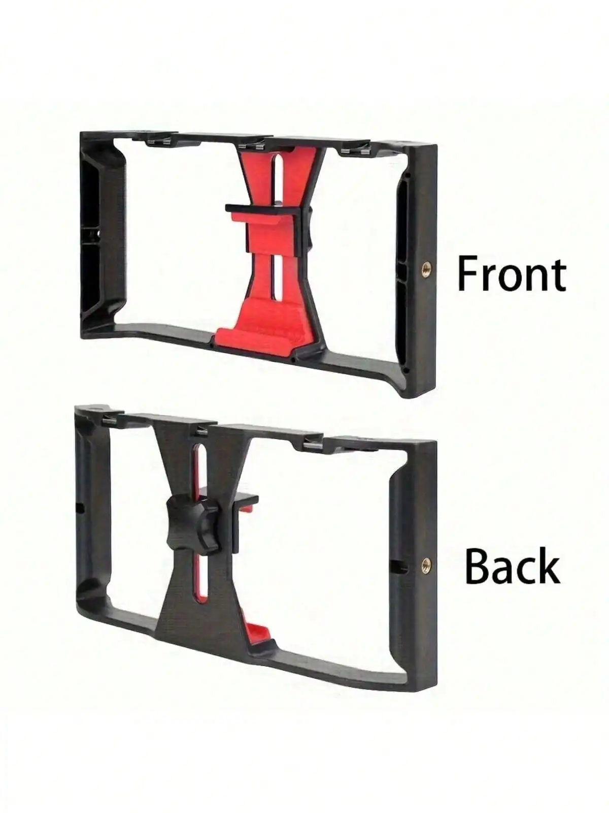 1pc Handheld Stabilisator, Roterende Gimbal Beugel, Mobiele Telefoon Microfoon Beugel, Invullicht Live Uitzending Mobiele Telefoon Frame,