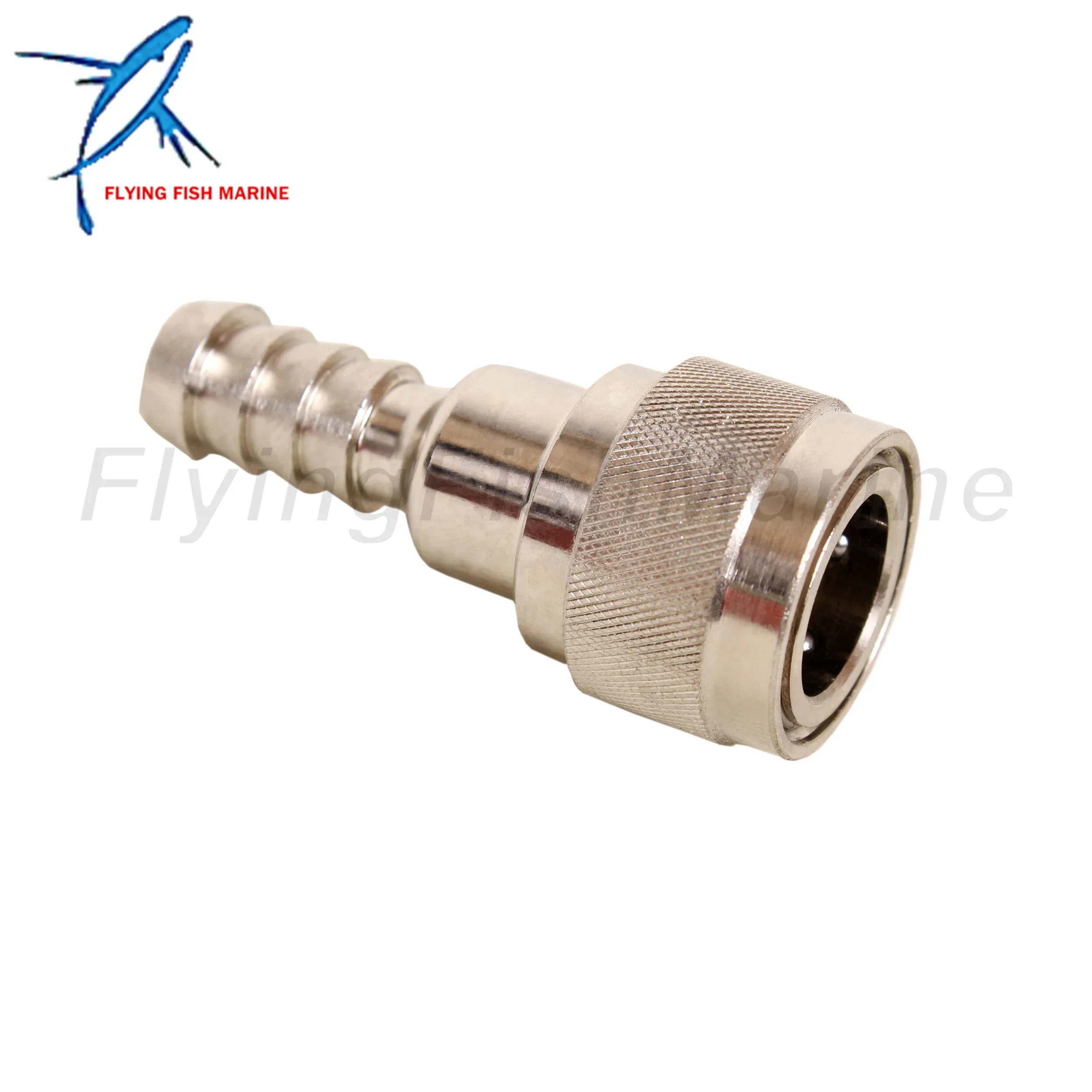 Outboard 3GF-70250-0 3GF702500M 3GF-70250-1 3GF702501M Fuel Line Connector for Tohatsu Nissan Engine Side, Female, 8mm/5/16in