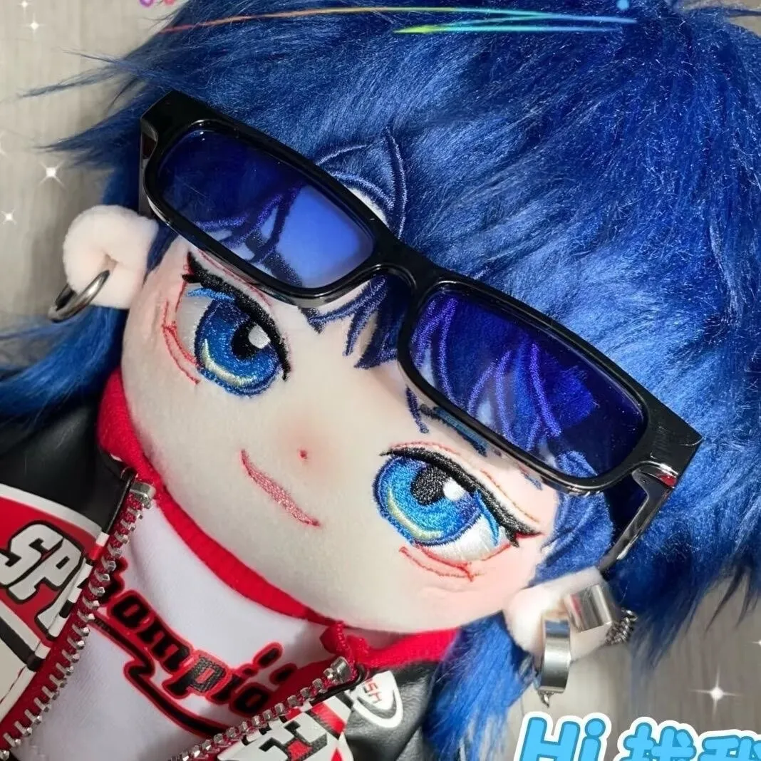 Original Ding Yuxi Attribute 20cm Cotton Doll Blue Hair Wolf Tail Guiyang Music Festival Star Fan Side Play Gift view 3