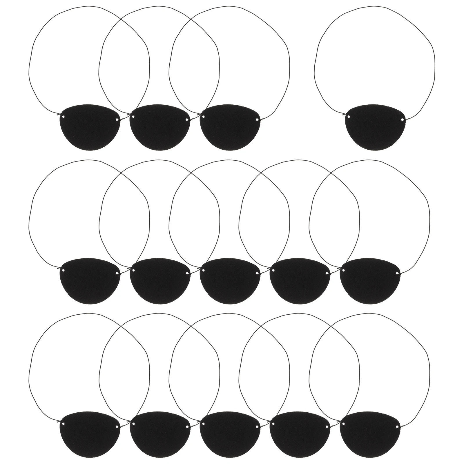 

14pcs Pirate Skull Eye Patch For Party Prop Kids Gift Soft String Accessory Sleep Mask Costume Festival Cosplay