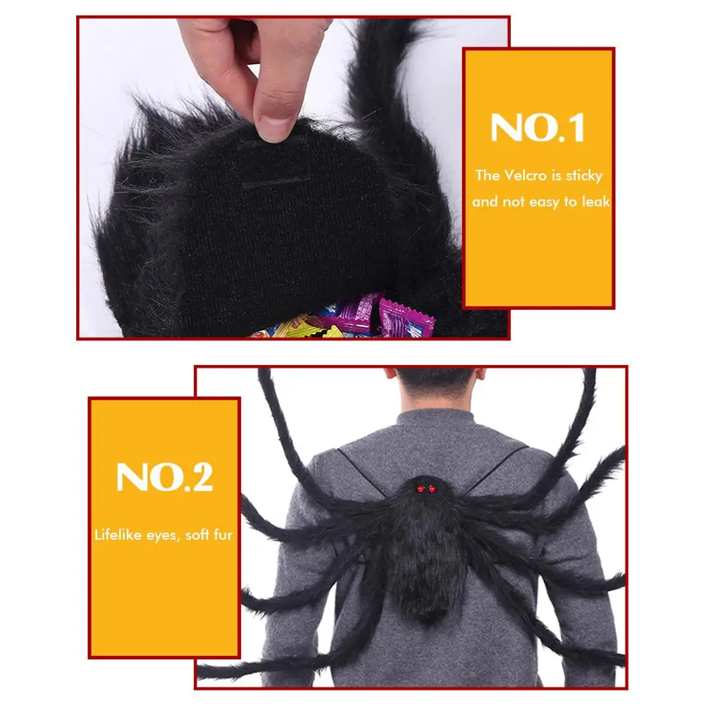 Halloween Giant Spider Backpack Spiders Halloween Costume Indoor Outdoor Yard Party Halloween Decoration