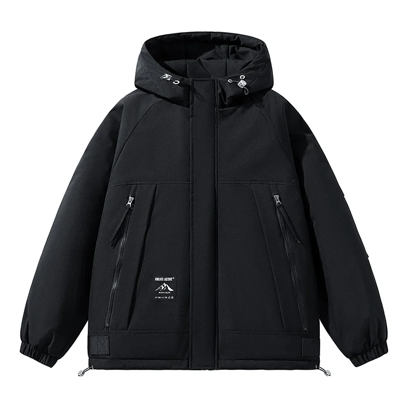 

Мужская зимняя спортивная ветрозащитная дышащая хлопковая утолщенная теплая хлопковая одежда для отдыха, модная модная теплая куртка с защитой от холода