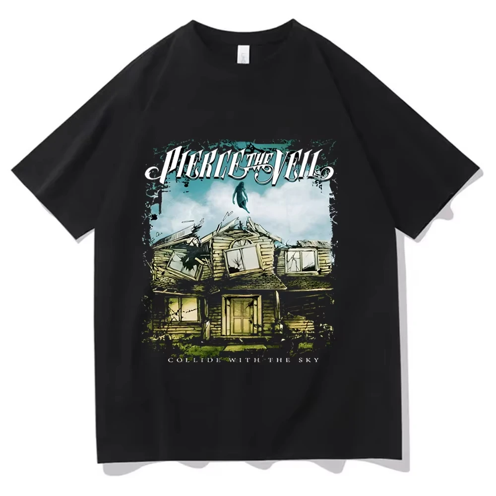 Pierce The Veil Pure Cotton EU Size T-shirts Anime Men T-shirts Y2k Designer Japanese Male Clothes 2026
