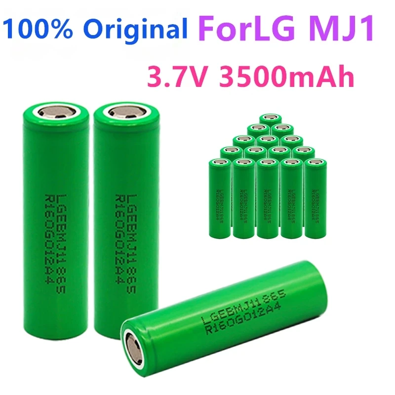 New 100% original MJ1 3.7 v 3500 mah 18650 flashlight lithium battery LG MJ1 3500 mah battery