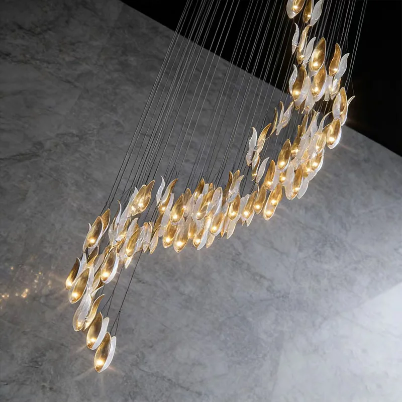 

Luxury American Blue Hardware Lustre Chandelier, Dimmable Pendant Lamp for Living Room & Dining Room, Premium Light for Ceilings