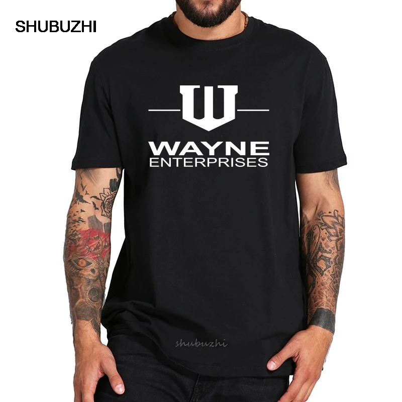 Wayne Enterprises T Shirt Superhero Company Logo Tshirt EU Size  Cotton Vintage Soft Breathable Tops