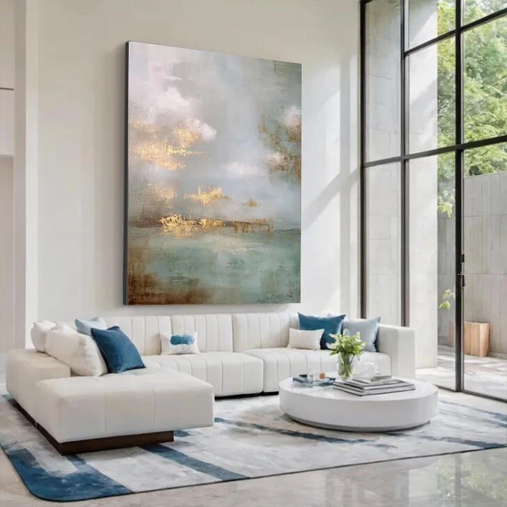 

Modern Abstract Oil Painting Hand-Painted High Quality Canvas Wall Art for Home Decor the Office Corridor