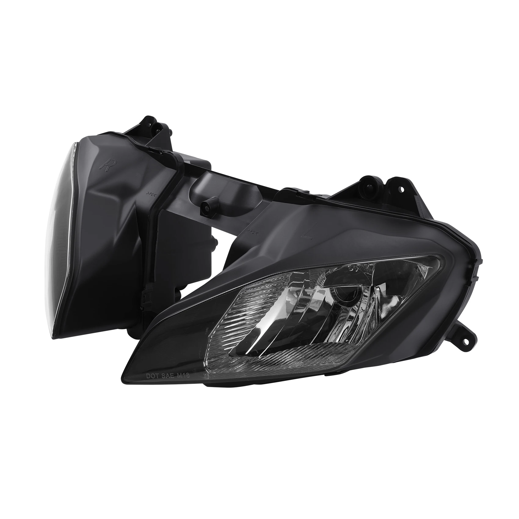 Black Front Headlight HeadLamp Assembly For Yamaha YZF R6 YZFR6 2008-2016 2009 2010 2011 2012 2013 2014 2015