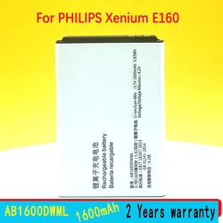 Wisecoco-batería para teléfono inteligente PHILIPS Xenium E160, pila de 1600mAh, AB1600DWML, AB1600CWMT, con número de seguimiento, entrega rápida