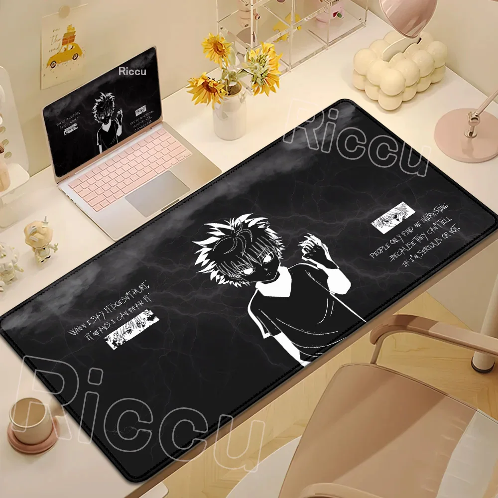Neues Hxh großes Mauspad Hunter X Hunter Mauspad XXL Gaming-Zubehör Büro Gamer Tastatur Schreibtischunterlage rutschfester Laptop-Anime-Teppich