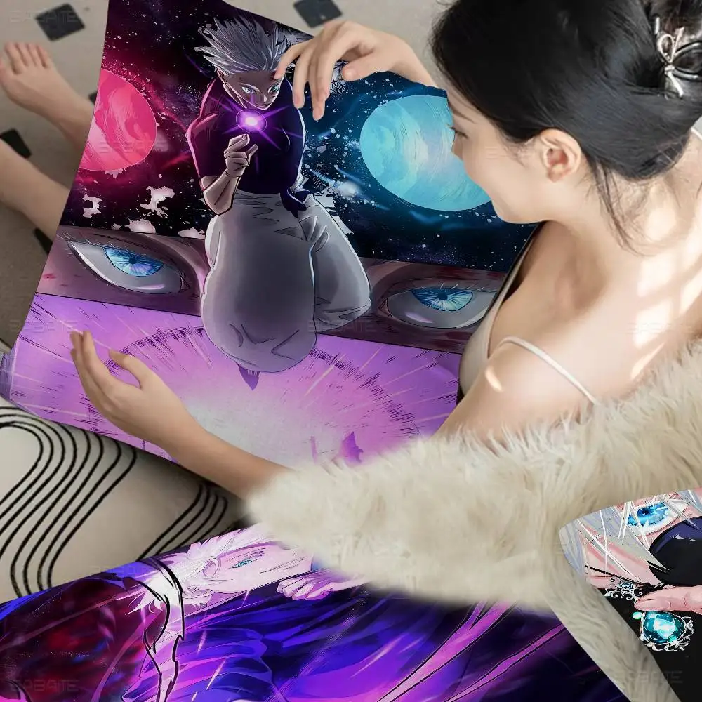 

Anime Gojo Satoru Jujutsu Kaisen Cushion Cover Inches Farmhouse Decor Home Throw Pillow Covers For Couch Decorations