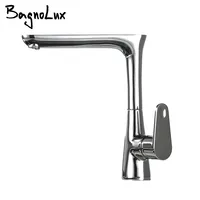 Kitchen Faucet Polished Chrome Sink Mixer 360 Rotating Hot And Cold Tap Swivel Spout Single Hole Sing Handle Bathroom Tap