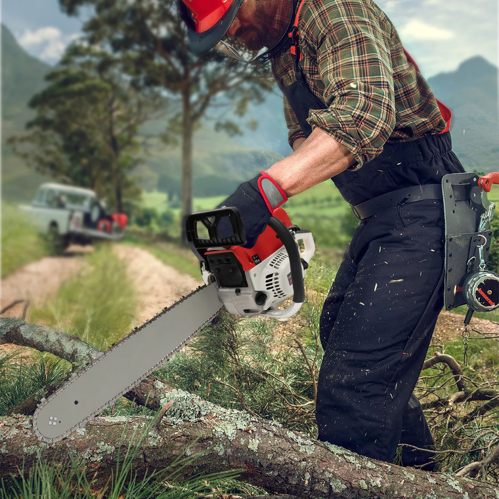 

22Inch 52CC Gas-powered Chainsaw Gasoline Chainsaw Chainsaw Cutting Wood Gas Sawing Chain Saw Set for Wood Cutting Big Sale