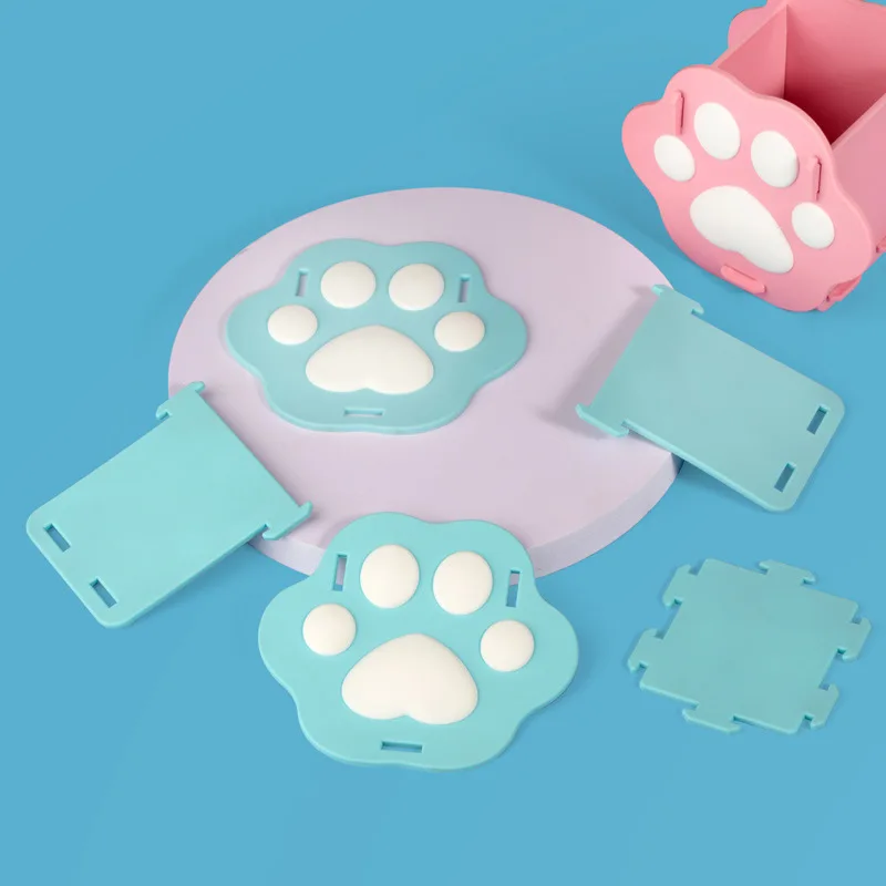 

Pen Holder Stationery Holder Lovely Cat Paw-shaped Desk Pen Holder Large Capacity Home Desktop Organizer Office School Supply