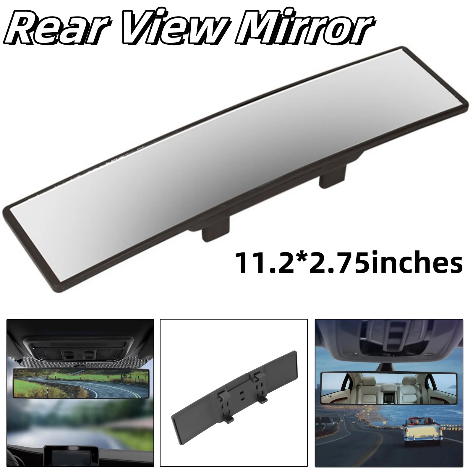 Rearview Mirror Anti-glare Wide-angle Rearview Curved Mirror Reversing Auxiliary Mirror Rear View Mirrors Wide Angle Clip On