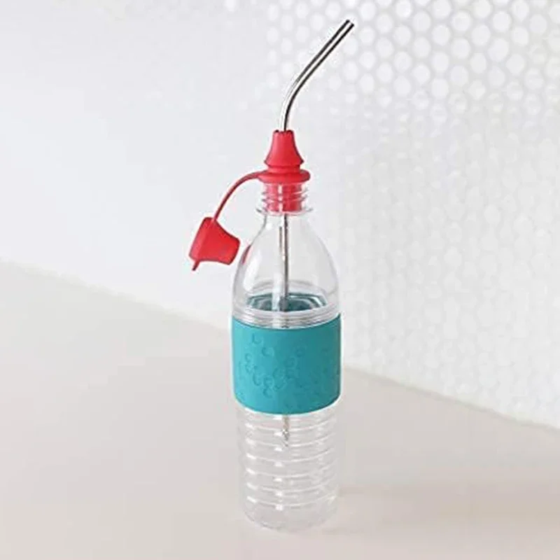 Adaptateur de tasse de bouteille d'eau portable pour enfants, pas de déversement, étranglement, tube, paille à boire pour bébé, clics, mangeoire, bouchon de fuite d'eau