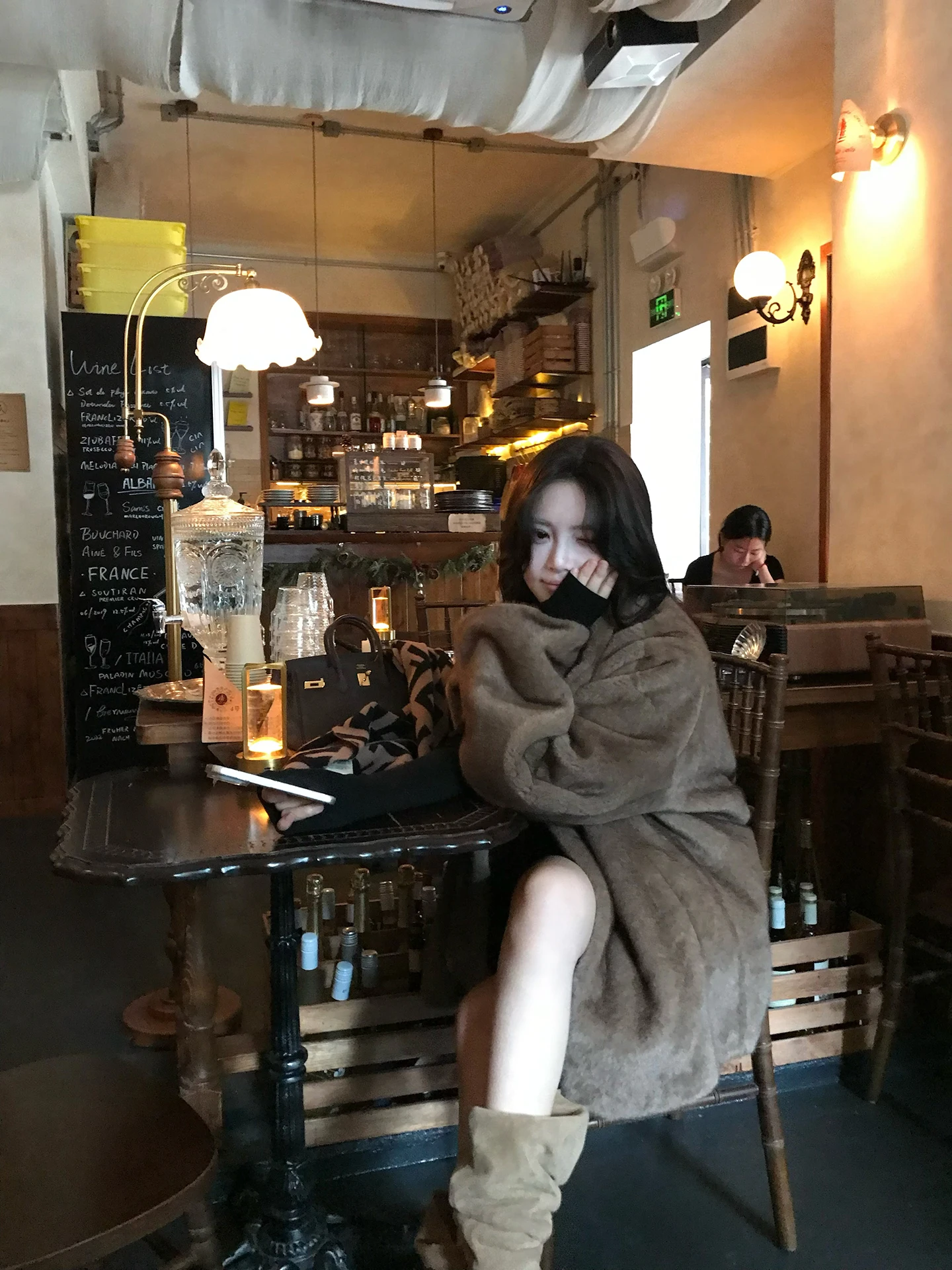 

Miss Change Winter Faionable Eco-Friendly Water Rabbit Fur Coat Loose Warm Stand Collar Plu Outerwear Women's Coat