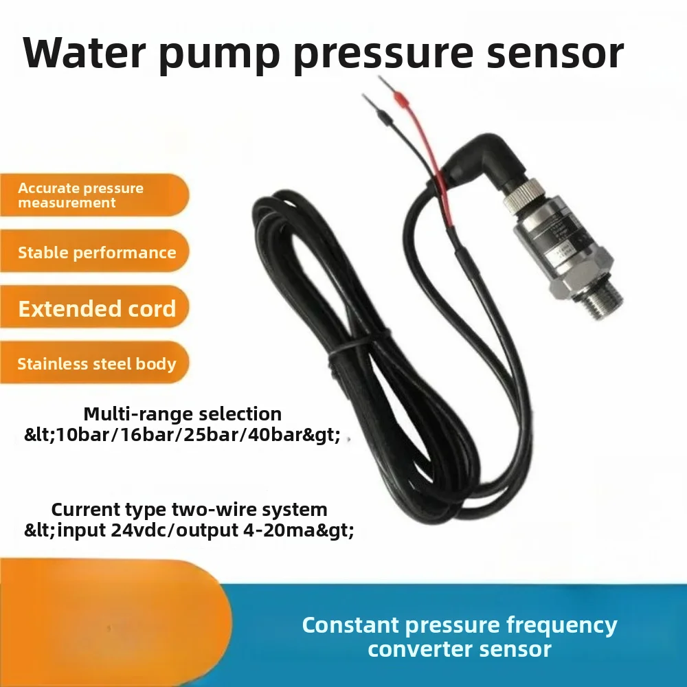 PT-506 Water Pump Pressure Sensor Inverter PDM30 Constant Pressure Transmitter 4 to 20mA 24V Pump Parts