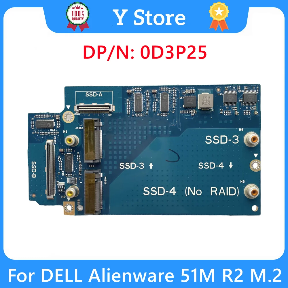 

Y Store 0D3P25 NEW Original For DELL Alienware 51M R2 Laptop M.2 SSD SATA Interposer Board LS-J106P D3P25 0D3P25 Fast Ship