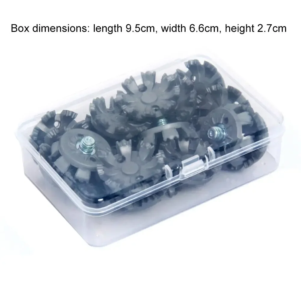 16pcs/box Golf Shoe Studs 8 Points Metal Anti-slip Thread Screw Head Spikes Golf Shoe Cleats Replacement Accessories view 2