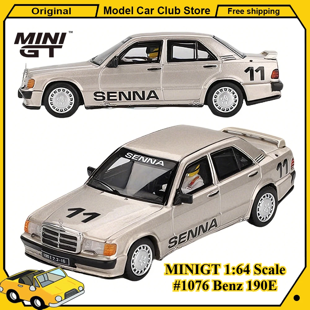 

Миниатюрные модели MINIGT в масштабе 1:64 # 1076 Benz 190E 2.3-16 # Миниатюрная коллекционная модель автомобиля Roxy из сплава, 11 см, для хобби, украшение, игрушка, подарок