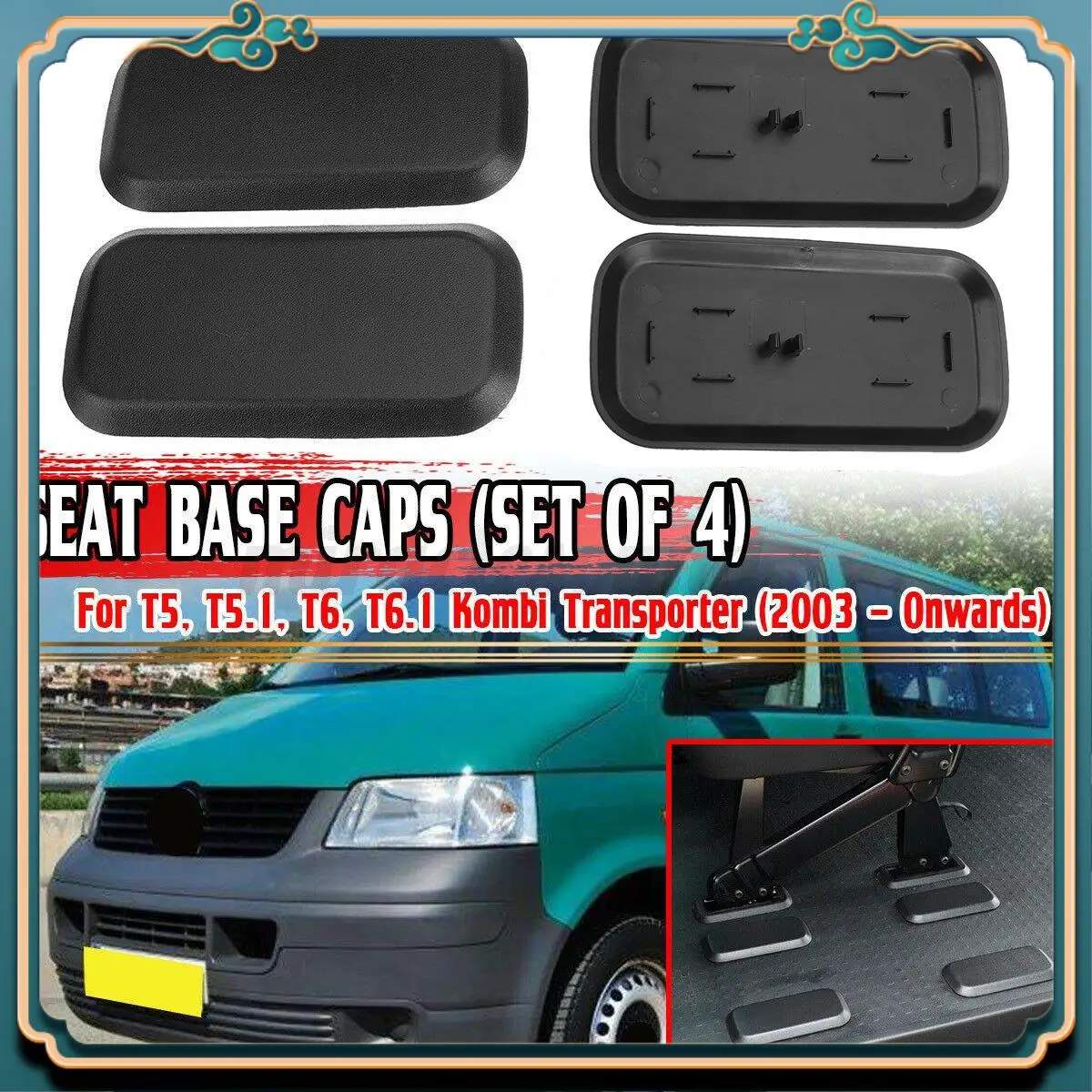 

L39A-4PCS автомобильные сиденья базовые крышки для T5 T5.1 T6 T6.1 Kombi Transporter 2003+