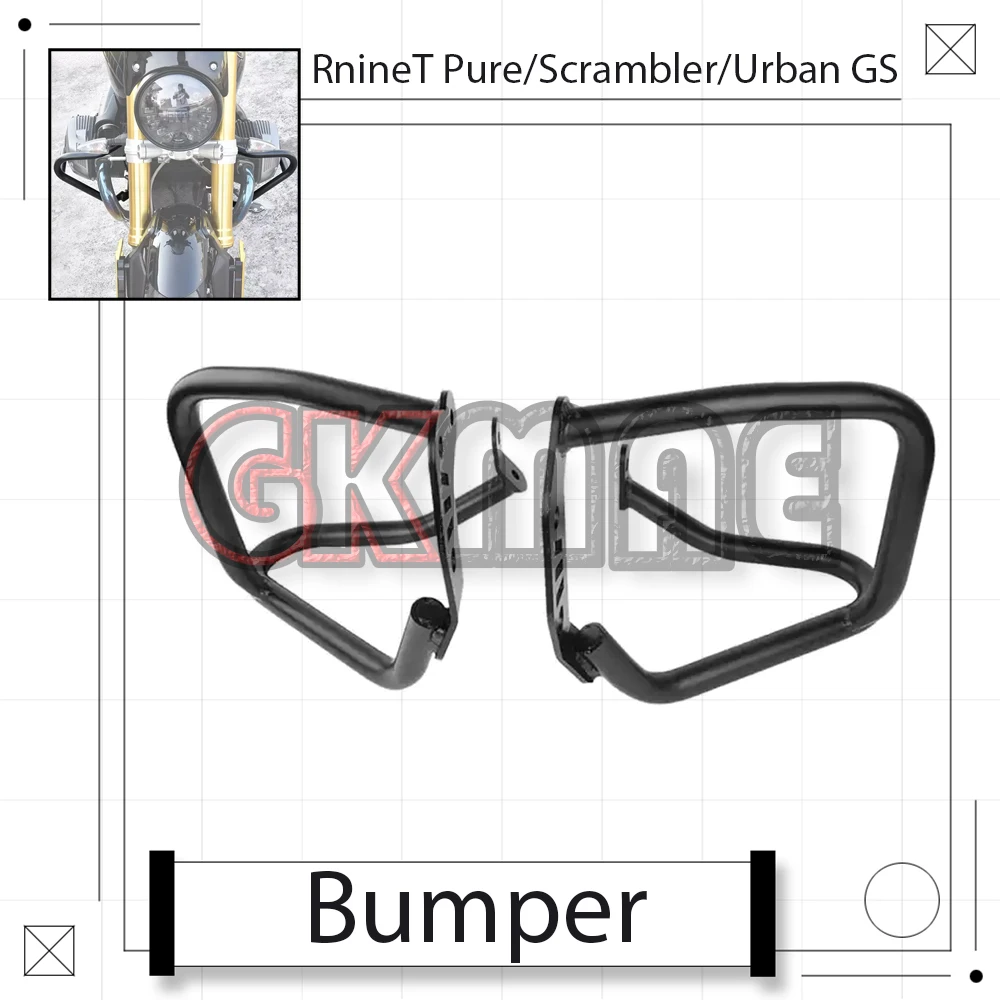 For RnineT Pure Scrambler Urban G/S 2014-2023 Motorcycle Modified Crash Bar Anti-Fall Frame Bumper Engine Guard Protector