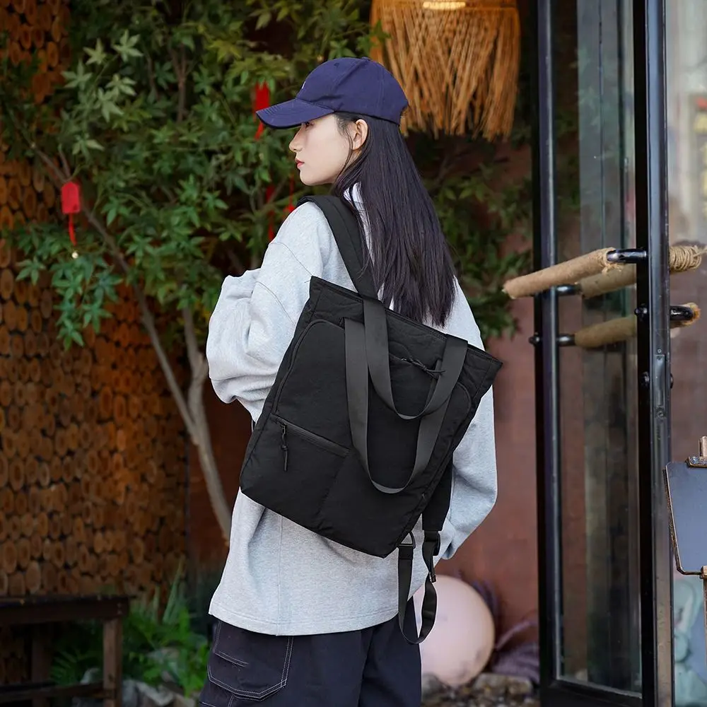 Multi-functional Sport Backpack Large Capacity Sturdy Design Tote Bag Zippered Closure Multicolor One-shoulder Bag Work Use