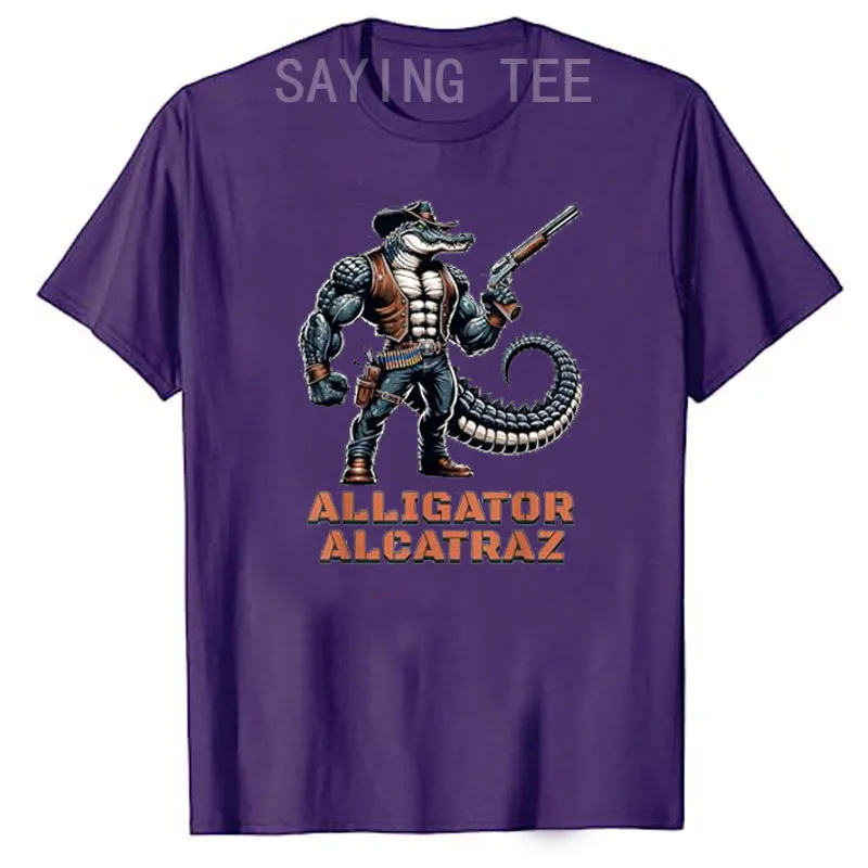 Lustiges Alligator Alcatraz, Florida Everglades Gefängnis-T-Shirt, Humor, politischer Witz, Y2k-Design, Grafik-Outfit, Straßen-Neuheitsgeschenk
