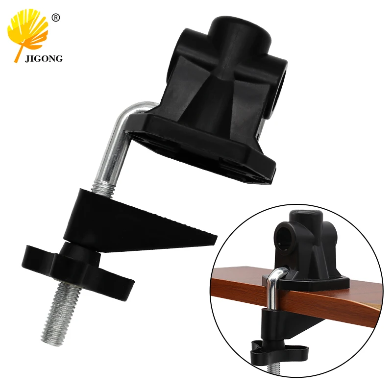 Cantilever Bracket Clamp Non-Slip Universal Bracket Clamp 7 Shape Horse Buckle Clip Metal for Microphone Desk Lamp Mic Stand