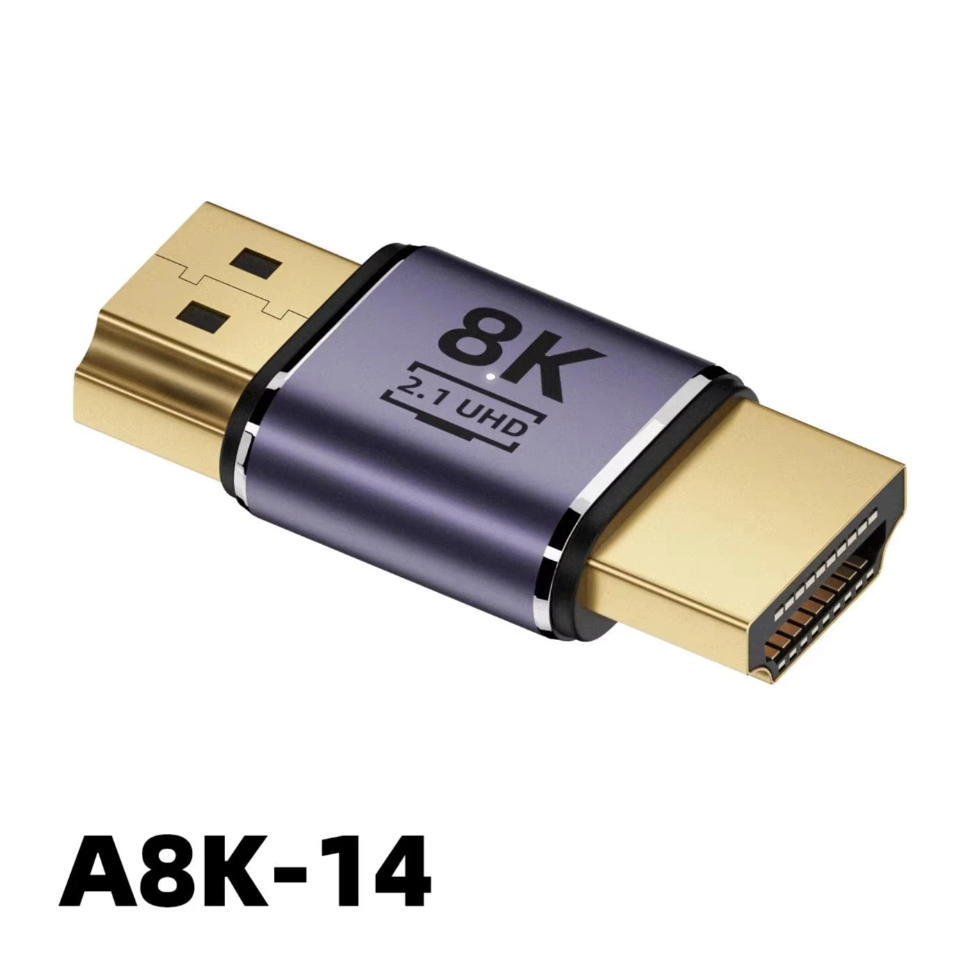HDMI Male to Male Adapter 8K,HDMI 2.1 Adapter 48Gbps UHD HDMI Connector Extender,Supports 8K@60Hz 4K@120Hz 1080P HDMI Port