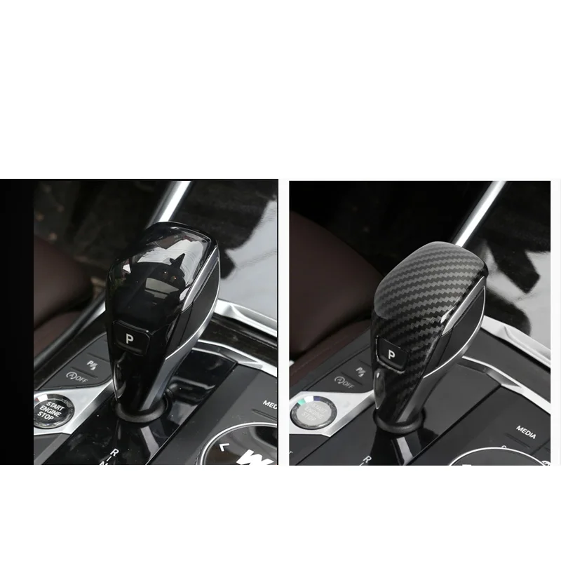 carbon fiber car gear shift knob head cap cover for bmw 4 series g26 g22 g23 2020 2021 2022 2023 accessories styling decoration