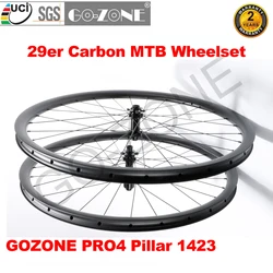 29er Carbon MTB Wheels UCI Quality Gozone PRO4 Light Tubeless Thru Axle / Quick Release / Boost 29inch Carbon MTB Bike Wheelset