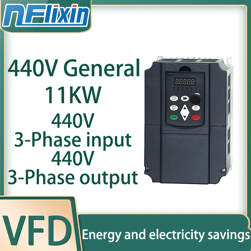 NEW 440V VFD 2.2KW-15KW 3phase input to 3 phase output  Variable Frequency Drive Motor Speed Control Inverter