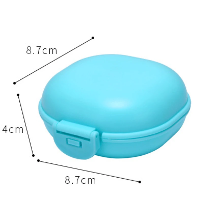 Travel Portable Candy Color Plastic Soap Storage Box Bathroom Accessories Mini Clamshell Soap Dishes