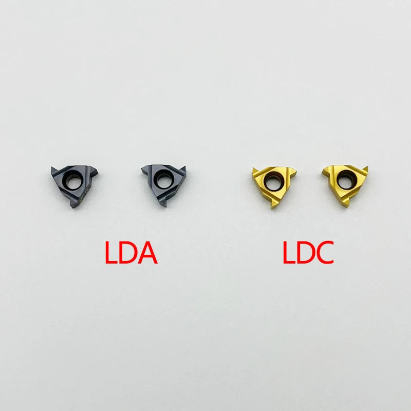 11ER 11IR 1.0 1.25 1.5 1.75 2.0 A55 A60 LDA LDC Threading Blade Carbide Inserts CNC Lathe Cutter For Stainless Steel