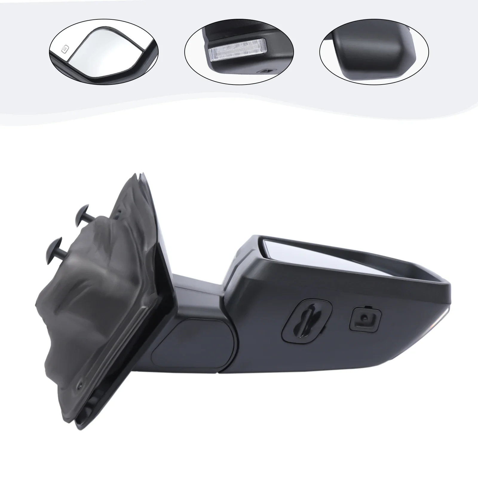 

Подходит для Ford F150 2015-2018 гг., черное переднее правое зеркало с текстурой мощности, черное зеркало заднего вида со стороны пассажира